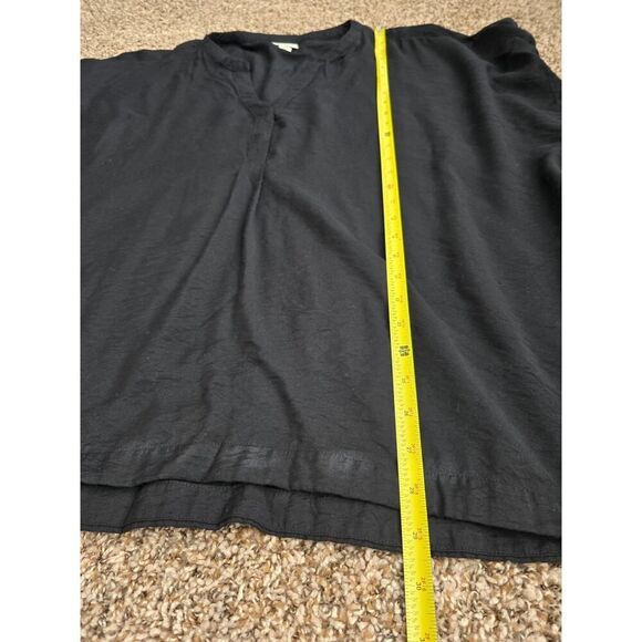 Ava & Viv Black V-Neck Tunic Blouse 2X – Plus Size Careerwear Essential - Picture 7 of 7